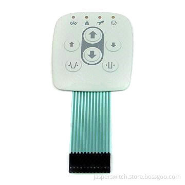 Membrane Switch with Fine Texture, Metal Dome Tactile and Flat Cable